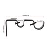 Recogwood 2Pcs Curtain Rod Bracket, Heavy Duty Wall Mounted Double