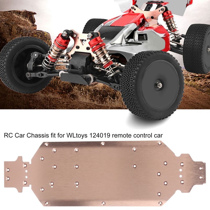 RC Car Bottom Chassis Plate Aluminum Alloy Upgrade Accessory Fit