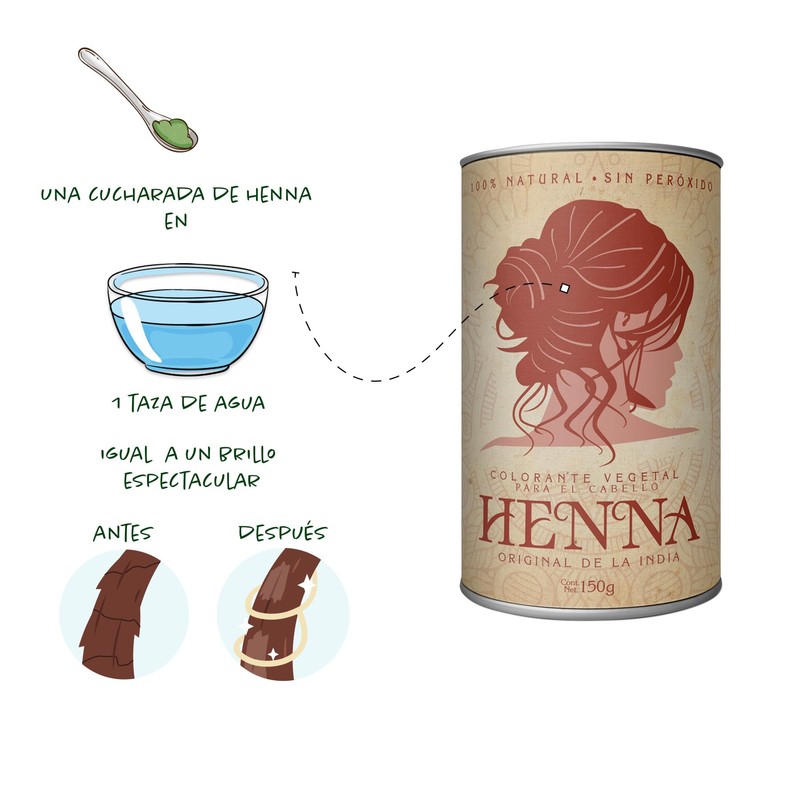 Therbal Colorante Vegetal para Cabello Henna 150 g