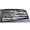 60" x 20" Black and White American Flag Distressed Truck