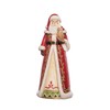 GALLERIE II Santa and Owl Figurine Red