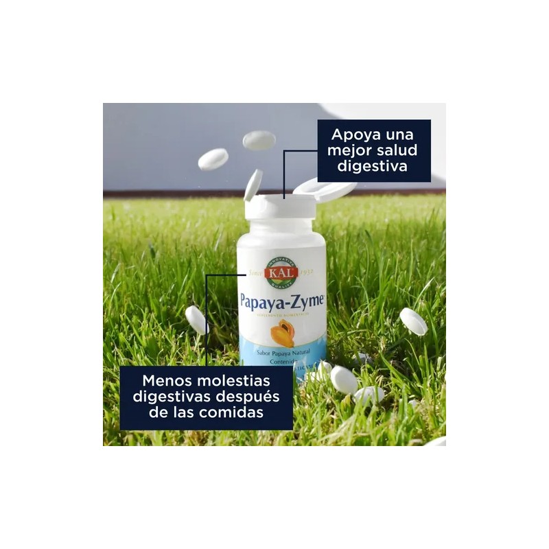 Kal Papaya-zyme Enzimas Digestivas 100tabletas