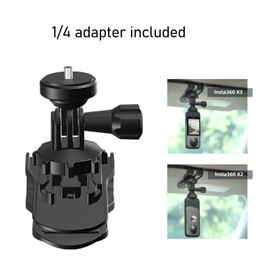 Video Sun Visor Mount Bracket Visor Mount for Dash Cam Quick Release Easy Install Stable 180 Degree Rotation for Action Camera