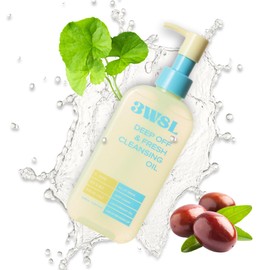 3W8L Deep Off & Fresh Cleansing Oil, Sunscreen remover, Oil Cleanser for Face, Jojoba oil, Deep cleansing, Make up blackhead pore remover, korean skin care, zero irritation on eyes
