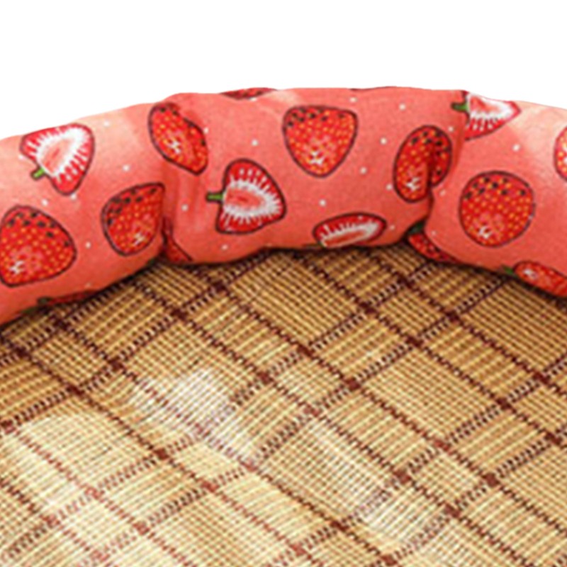 Round Pet Cooling Bed Cartoon Printing Pet Sleeping Bed Summer