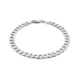 Sterll men’s bracelet made of solid 925 silver, ideal as a gift for husband or friend, with jewellery box., Oxidised Silver