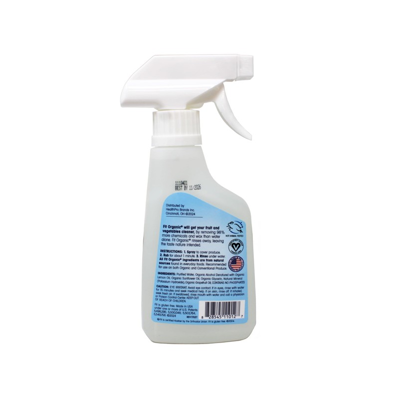Fit Organic: Produce Wash, Fruit and Vegetable Cleaner, All Natural
