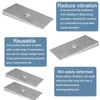 2.5°Steel Degree Shims - Universal Suspension Axle Shims，Set of 2，Silver