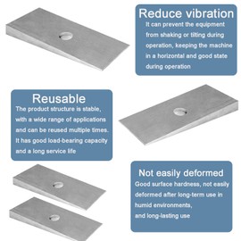 2.5°Steel Degree Shims - Universal Suspension Axle Shims，Set of 2，Silver