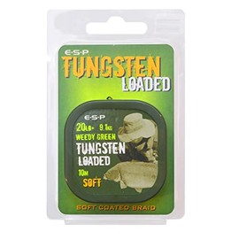ESP Tungsten Loaded Hooklink (Soft/Weedy Green/10m)