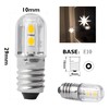 GutReise E10 LED Light Bulb,5 PCS 24V Warm White Lamp