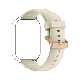 RUIMEN Smart Watch Replacement Bands 22mm Silicone Sport Straps H1 D1 Smartwatch (beige)