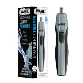 Wahl Clipper Battery Operated, Precision Ear and Nose Hair Trimmer for Men, Hygienic Nose Trimmer with Rinseable Blade for Easy Cleaning, Perfect for Travel – Model 3026462