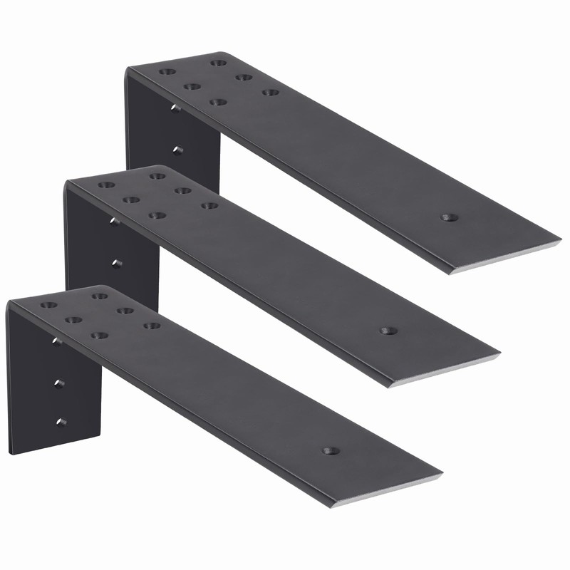 WEKIS 10 Inch Countertop Support Bracket, 3 Pack Solid Iron