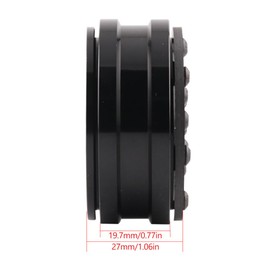 1.9 Inch beadlock Wheel Rims,4PCS Crawler Carbon Fiber Wheels Rims for 1/10 RC Crawler Capra SCX10 TRX4 TF2 VS4-10 Gen8 R1 Element Enduro 1.9S DIY (A)