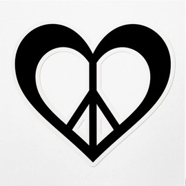 Decal Stickers of Peace Premium Indoor (No Waterproof) Vinyl Decal Stickers for Laptop Phone Accessory Helmet Car Window Mug Tuber Cup Door Wall Decoration ANDVER3d1903aBL