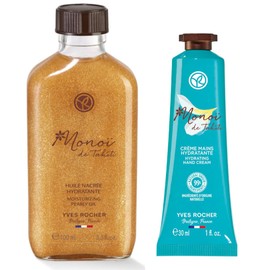 Yves Rocher Set Corporal Monoi de Tahiti: Aceite Destellante Monoi de Tahiti (100 ml) + Hidratante en crema Monoi de Thihiti (30 ml)