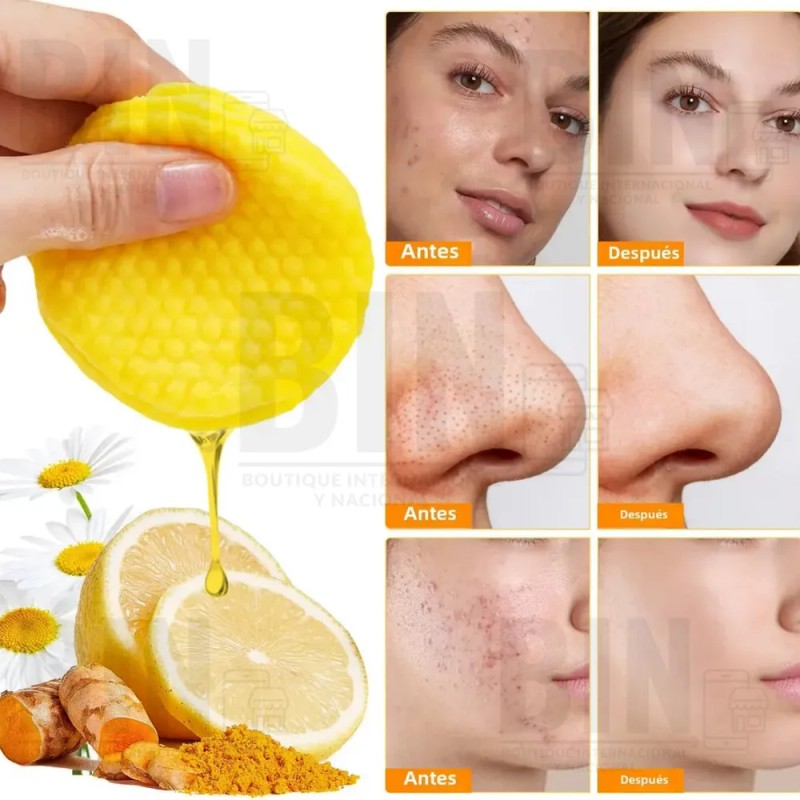 Almohadillas Faciales Con Cúrcuma Y Ácido Kójico (30 Piezas) Mixta