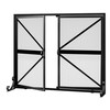 Fire Beauty Fireplace Screen with Doors, 2-Pannel Handcrafted Solid Wrought