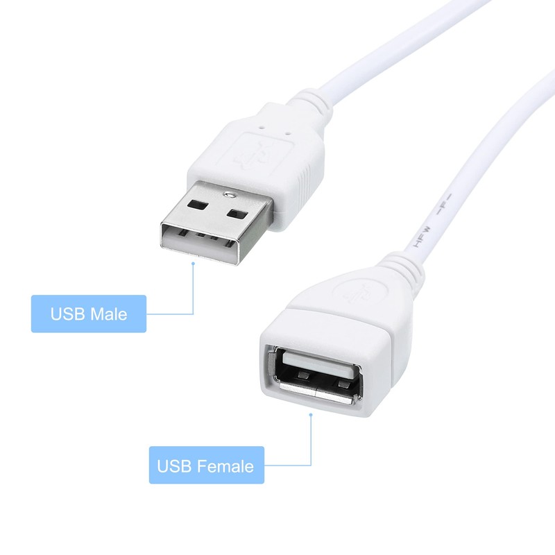 MECCANIXITY USB Extension Cable with ON/Off Switch 2 Meter USB