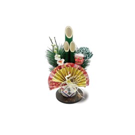 [2025 Mamawreath Mini Monatsu, 1 Piece] Entrance Decoration, New Year Decoration, Tabletop, Mitsusu, Crane, Vine, Shibi, New Year Decoration, For Entryways, Pine, Size Height 11.0 inches (28 cm