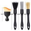 4 PCS Car Detailing Brush Set for Cleaning Interior or