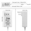 Facmogu 60W 12V 5A Power Adapter, AC 100-240V to DC
