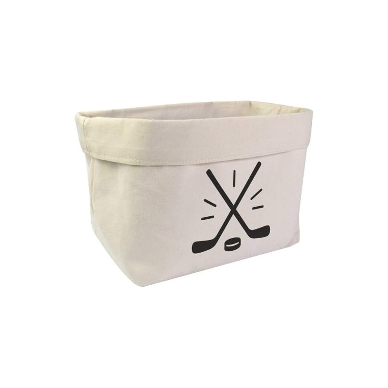 Azeeda Large 'Hockey Sticks and Puck' Canvas Organiser/Storage Bag (OR00040753)