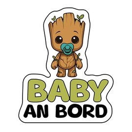 Baby on Board Aufkleber Auto, Baby Superhero, Wetterfest und UV-Beständig aufkleber auto, Sticker for Car