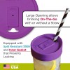 iLIDS Mason Jar Drink Lid, Wide Mouth, Mulberry, Pack of