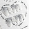 Blue Gray Winter Handmade Nail Tips Nail Tips - Ballerina