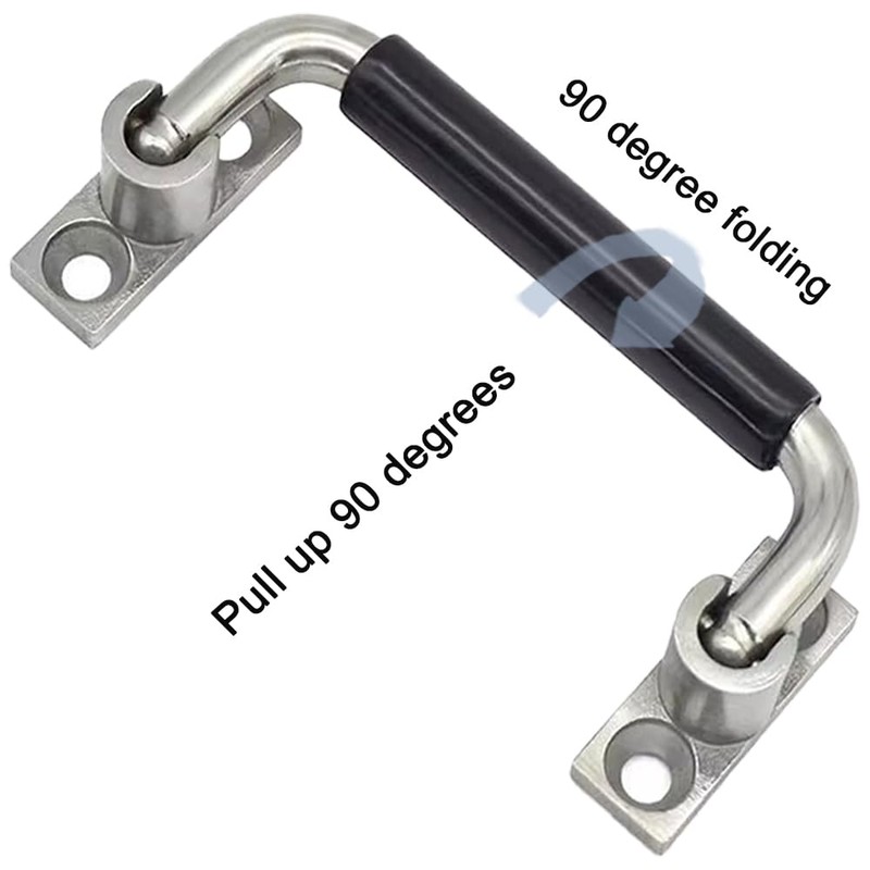 WZDXBQD 304 Stainless Steel Folding Handle 90 Degree Folding Solid