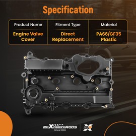 maXpeedingrods Engine Valve Cover for Hyundai Sonata 2015-2019 for Santa Fe Sport 2016-2020 for Kia Sorento 2016-2020 for Optima 2016-2020 2.0L & 2.4L replacement 224002GGB0, 224102GGA1