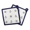 BUSDUGA 4354 Set of 2 Pot Holders in Maritime Style,