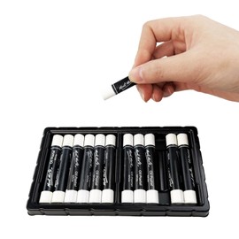 Flylin 12Pcs White Oil Pastel, Soft Oil Pastels Stick Set for Mixing with Other Colour Oil Pastels, Professional Oil Pastel Painting Tool for Artists/Gallery/Beginners/Adult Drawing/School Supplies