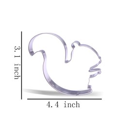 4.4 inch Squirrel Cookie Cutter - Stainless Steel