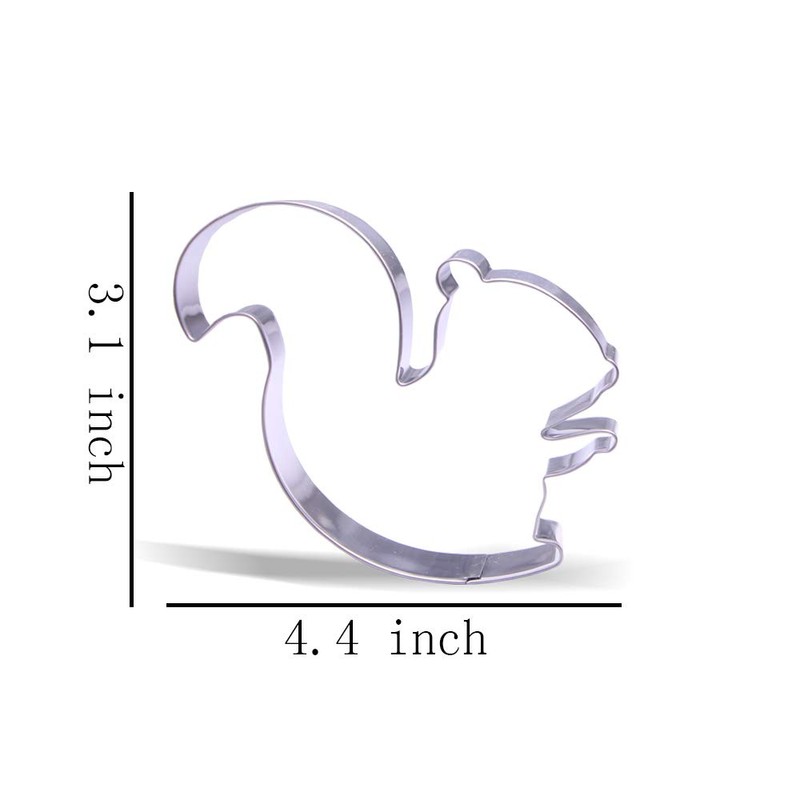 4.4 inch Squirrel Cookie Cutter - Stainless Steel