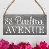 Customisable Wooden Address Plaque - Design Your Own - 190mm