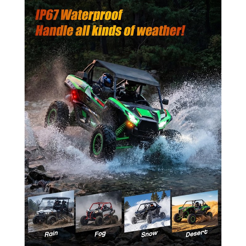 Turn Signal Kit with 110dB Horn for Polaris RZR, Can-Am,