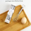 10 Pieces Heart Shaped Egg Beater Mini Stainless Steel Manual
