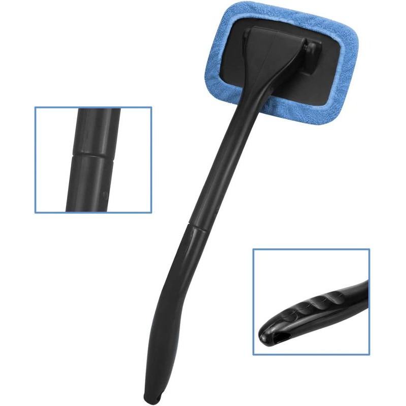 Car Windshield Cleaning Tool – Extendable Handle with 4 Washable