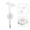 KOMBIUDA 2Pcs Retractable Wired Earbuds for Clear Sound Noise Isolation