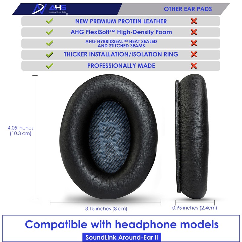 Premium Replacement SoundLink Around-Ear 2 Ear Pads/SoundLink AE2 Ear Pads