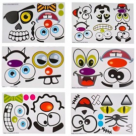 Rhode Island Novelty Make Jack-O-Lantern Sticker Face