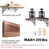 Folding Shelf Brackets 24 inch 2 Pcs - Heavy Duty