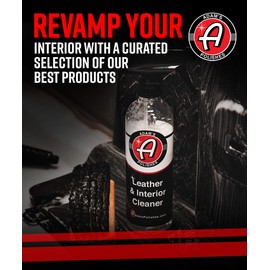 Adam's Elite Interior 6 Pack - Includes 6 Iconic Interior Car Cleaning Products for Total Interior Car Detailing | Accessories, Leather Car Seat Cleaner, Carpet Upholstery, Dash, Vinyl, Air Freshener