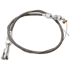 ZUDKSUY 5657 Steel Braided Throttle Cable Kit, Stainless Adjustable Steel Braided Throttle Cable Kit for Racing Cars Modified Cars and Daily Driving Vehicles