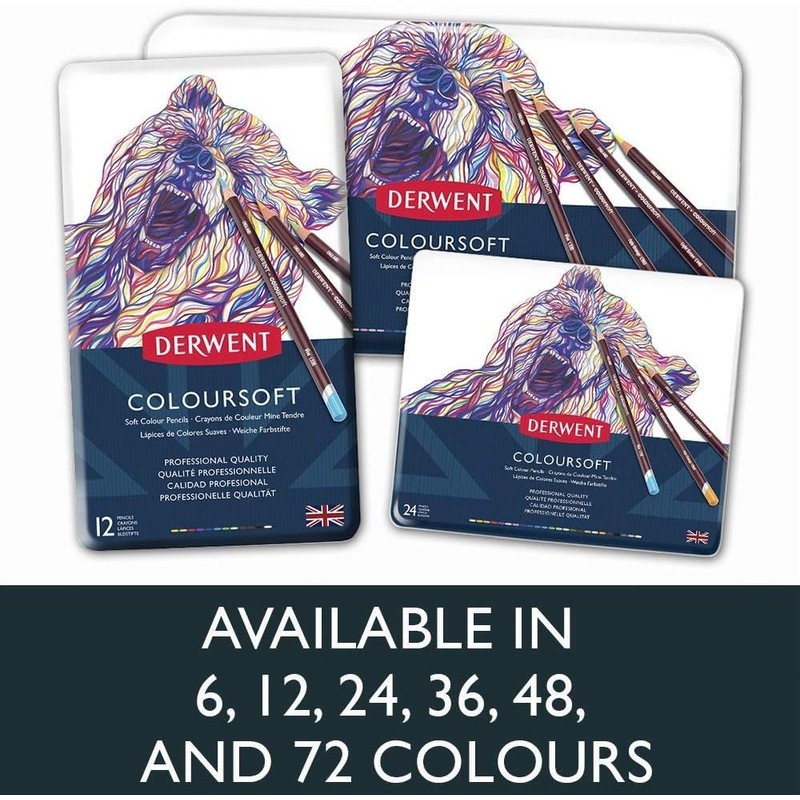 Derwent Lápices de colores, set de regalo con estuche de