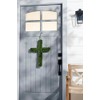 Mud Pie Boxwood Cross Door Hanger; 26" x 18"