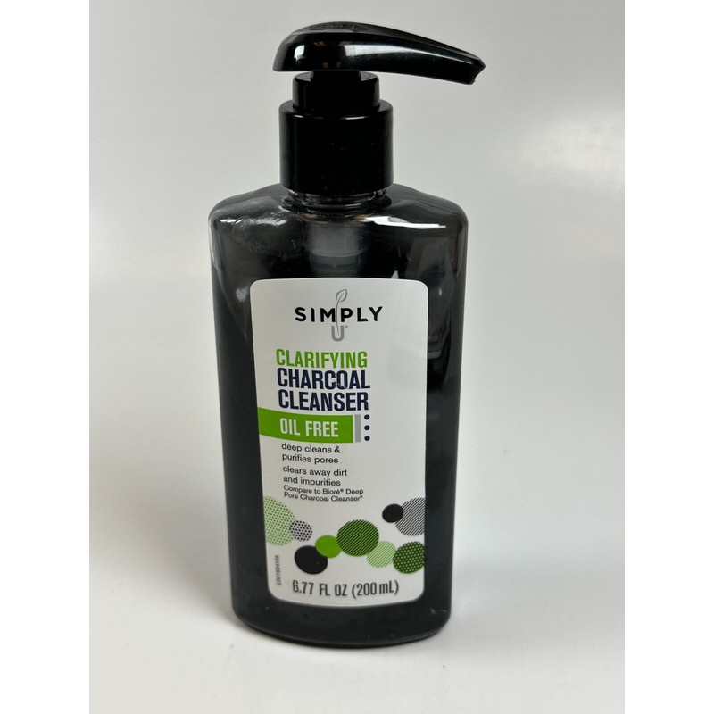 Simply U Clarifying Charcoal Facial Cleanser Oil Free 6.77fl.oz (Lot
